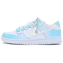 Кроссовки Nike Dunk Skateboard Shoes Women's Low-Top White Blue, белый/синий fd8683-100(team335-23青落) | white/blue
