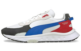 Кроссовки Puma Wild Rider Rollin Ebony, белый/черный/синий/красный 381517-04