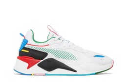 Кроссовки RS-X Puma, белый 381821 01 | white/high risk red/french blue/yellow
