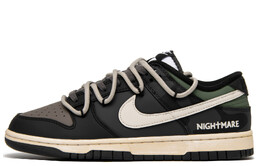 Кроссовки Nike Dunk Skateboarding Shoes Unisex Low-top Black/Brown, черный/коричневый dd1391-100(team94-山雾) | black/brown