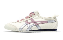 Кроссовки MEXICO 66 Lifestyle Shoes Unisex Low-Top бежевый/темно-синий/серебристый/розовый Onitsuka Tiger 1183a360-205(team140-山城玫瑰) | beige