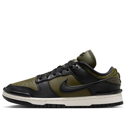 Кроссовки dunk low twist 'olive black' Nike, зеленый dz2794-300 | olive/black