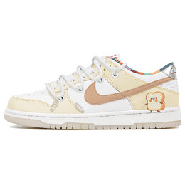 Кроссовки Nike Dunk Skateboarding Shoes Women's Low-top Yellow/White, белый fn8913-141(team4-女款面包玩偶） | white