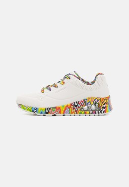 Кроссовки на шнуровке UNO JEN STARK Skechers, белый sk111a1dh-a11 | white/multi-coloured