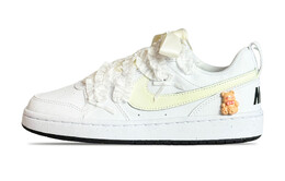 Кроссовки Nike Court Borough Skateboarding Shoes Women's Low-top White, светло-желтый dv5456-104（team286-小熊日记） | light yellow