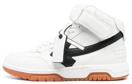 Кроссовки мужские Off-White Out Of Office средней высоты, черный omia259f23lea0030110 | white/black