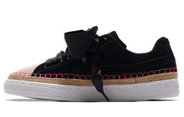 Кроссовки Puma Suede Heart Sneakerdrille Ribbon Black/Pink Women's 369237-01