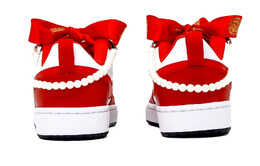 Женские кроссовки для скейтбординга Nike Court Borough Low, Red and White fz5525-161(team52-龙凤呈祥) | red and white