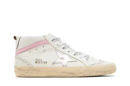 Кроссовки Golden Goose Wmns Mid Star White Silver Pink, белый gwf00122 f005413 11115
