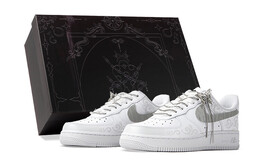 Кроссовки Nike Air Force 1 Skateboarding Shoes Women's Low-top White/Gray, белый/серый dd8959-100(team拾柒-女款低帮银翼之恋板鞋) | white/gray
