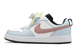 Кроссовки Nike Court Borough Skateboard Shoes Women's Low-Top Blue Pink bq5448-115(teama-甜心) | ultra blue/fire orchid