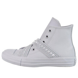 Кроссовки chuck taylor all star punk strap high top 'pure platinum' Converse, серый 562431c | grey