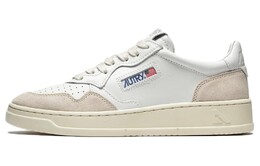 Женские кеды Medalist Leather Low White Beige Suede Autry aulw-ls33