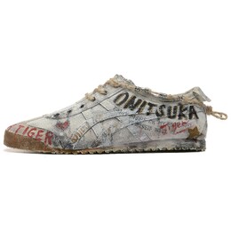 Кроссовки Onitsuka Tiger MEXICO 66 Casual Shoes Unisex Low-Top White Blue Red, белый d3k0n-0143(team54-末世废墟） | white