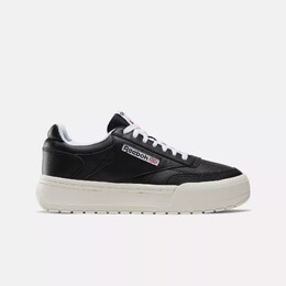 Кроссовки Club C Megacourt Reebok, черный/белый 100201239 | black /chalk white