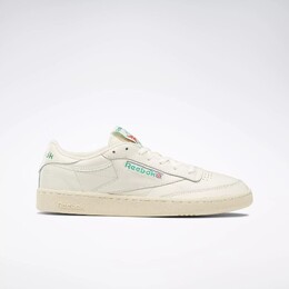 Винтажные кроссовки Club C 85 Reebok, мультиколор 100000317 | chalk / paperwhite / glen green
