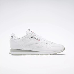 Классические кожаные кроссовки Reebok, мультиколор 100008789 | ftwr white / pure grey 3 / pure grey 7