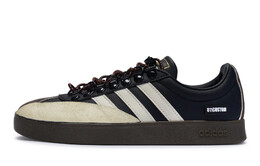 Кроссовки Adidas neo Vl Court Skateboarding Shoes Unisex Low-top Beige, черный/бежевый id6017(team80-男女同款黑咖时光机) | black/beige