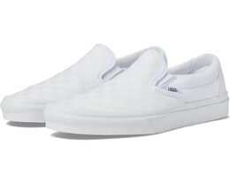Кроссовки Vans Classic Slip-On, цвет (Checkerboard) True White/True White 7213526 | (checkerboard) true white/true white