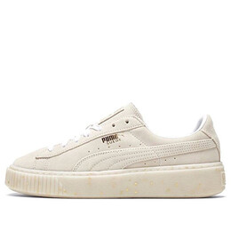 Кроссовки suede platform buff/gold board shoes Puma, белый 365621-02 | creamwhitegold