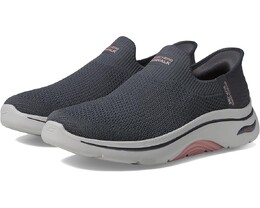 Кроссовки Skechers Go Walk Arch Fit 2.0 Val Hands Free Slip-Ins, цвет Charcoal/Pink 9947561 | charcoal/pink