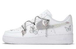 Кроссовки Nike Air Force 1 Skateboard Shoes Women's Low-Top White dd8959-100(team拾柒-女款低帮反光蝴蝶板鞋) | white