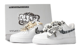 Женские кроссовки для скейтбординга Nike Air Force 1 Low, черное и белое dd8959-100 | 黑白色