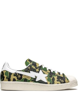 Adidas кеды Superstar ABC Camo из коллаборации с BAPE, зеленый gz8981 | зеленый