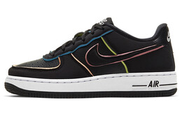 Кроссовки Nike Air Force 1 Low Black Pink Barely Volt GS cd7406-001