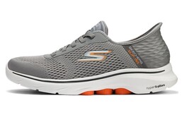 Кроссовки Skechers Slip Ins Lifestyle Shoes Men Low-top Gray/Orange, серый/оранжевый 216648-gyor | gray/orange
