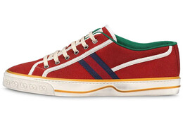 Кроссовки женские Gucci Tennis 1977, красный 606110 gzo30 6461