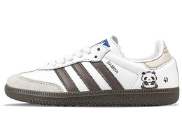 Кроссовки Adidas Samba Series Skateboarding Shoes Unisex Low-top Coffee, белый ig1024(team40-男女款像素熊猫棕白) | white
