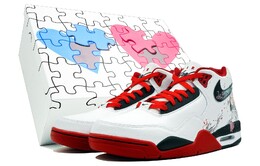 Кроссовки Nike Flight Legacy Vintage Basketball Shoes Unisex Mid-top Red/Black, белый bq4212-100(team113-妲己s-box) | white