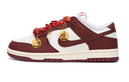Кроссовки для скейтбординга Dunk женские с низким верхом, белый/красный Nike hj3491-161(女款正红) | red
