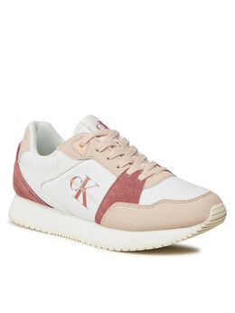 Кроссовки Calvin Klein, белый runner low lace mix ml btw yw0yw01436 | weiß