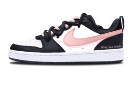 Кроссовки Nike Court Borough Skateboard Shoes Women's Low-Top White bq5448-115(team282-女款元气满满) | pink