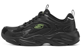 Кроссовки Skechers Sport Lifestyle Shoes Women's Low-top Black/Green, черный/зеленый 896270-bbk | black/green
