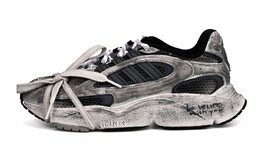 Кроссовки Ozmillen унисекс с низким верхом, черный, серый Adidas if1814(team6-末日废墟) | black gray