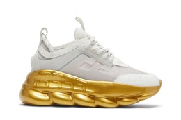 Кроссовки Versace Wmns Chain Reaction, белый dsr705g d9tcg d01o | white/gold