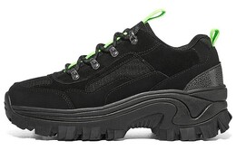 Кроссовки Street Blox Lifestyle женские с низким верхом черного/зеленого цвета Skechers 155255c-bbk