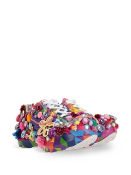 Comme des Garçons x Кроссовки Salomon, украшенные стеклянными кристаллами, розовый gmk102s24 | розовый