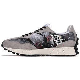 Кроссовки NB 327 унисекс с низким верхом, черный/серый New Balance ms327lab(teamthree-大闹地府黑灰) | black gray