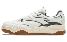 Кроссовки Anta Skateboarding Shoes Women's Low-top Ivory White/bamboo Gray, слоновая кость/зеленый 922348003-5 | ivory white bamboo green gray