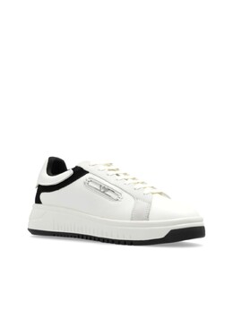 Emporio Armani кроссовки с аппликацией логотипа, белый x3x024xr222 | белый