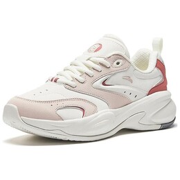 Кроссовки Anta ACE Chunky Sneakers Women's Low-top Ivory / Lotus Grey / Stardust Red, красный 922438812-2 | ivory / lotus grey / stardust red