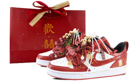 Кроссовки Nike Court Borough Skateboarding Shoes Women's Low-top Red/Gold/White, красный bq5448-007(team349-喜度漫日s-box) | red