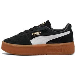 Кроссовки Puma Palermo Skateboarding Shoes Women's Low-top Black/White/Brown, черный/белый/коричневый 399348-01 | black/white/brown