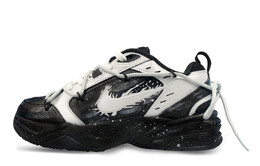 Кроссовки Nike Air Monarch 4 Chunky Sneakers Unisex Low-top Black/silver, черный 415445-001(team456-银翼战神) | black