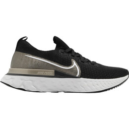 Кроссовки Nike Wmns React Infinity Run Flyknit Premium 'Black Metallic Gold Silk', черный cz2861-001 | black