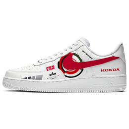 Кроссовки Nike Air Force 1 Skateboarding Shoes Unisex Low-top Red/white, белый cw2288-111(team56-红色警戒) | white